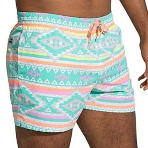Chubbies Men's Stretch Swim Trunks 5.5" The En Fuegos - Multi-Large-New $70